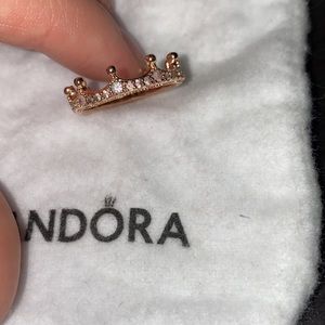 Pandora rose gold crown ring